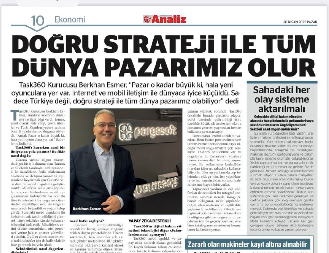 “Doğru Strateji ile Tüm Dünya Pazarımız Olur.”